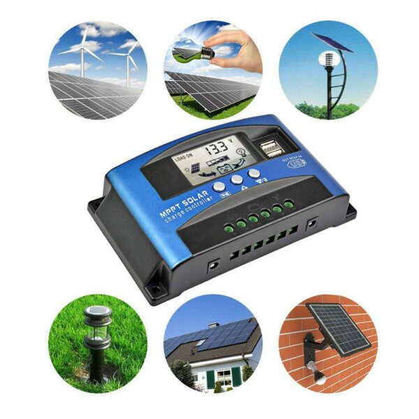Regulador cargador PWM MPPT Solar 60A 12/24V
