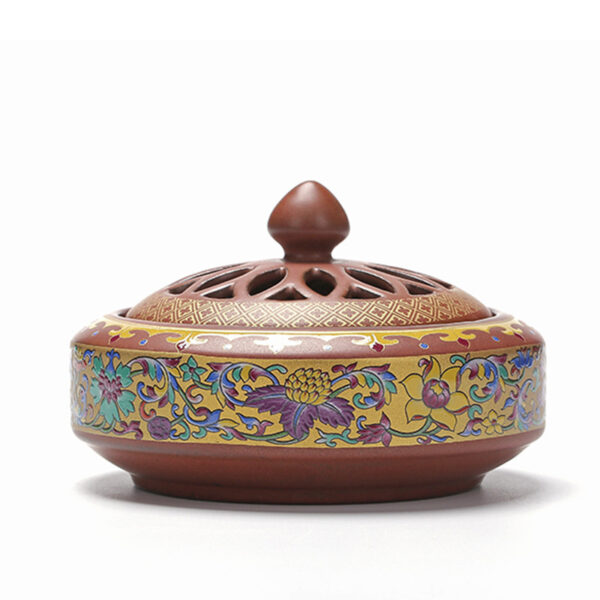Quemador de incienso de cerámica Cloisonné