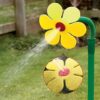 Aspersor de jardín de plástico en forma de girasol