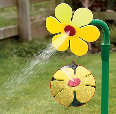 Aspersor de jardín de plástico en forma de girasol
