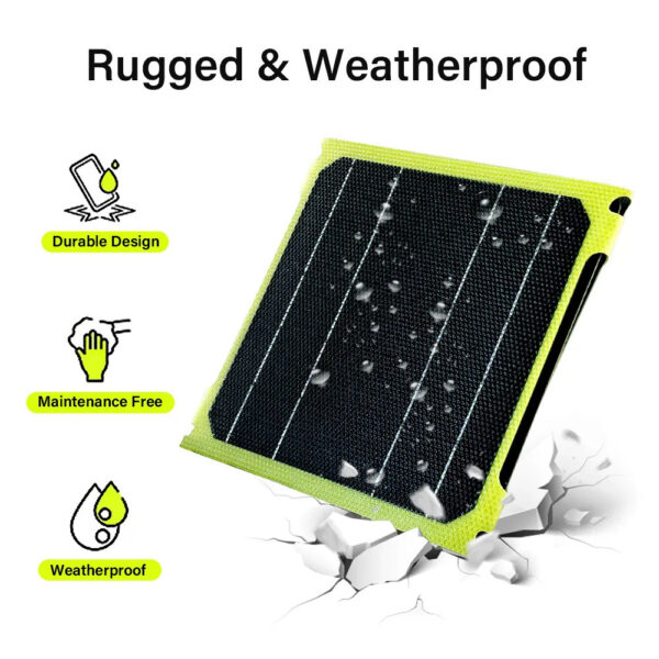 Panel solar plegable de Black Folding Bag