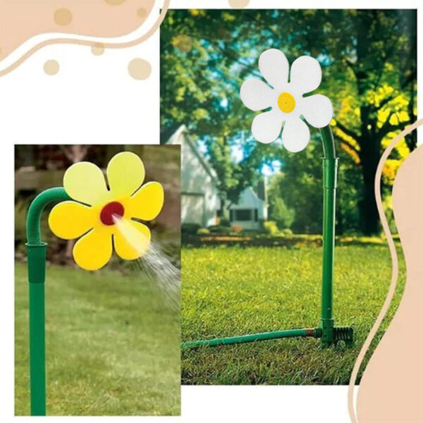 Aspersor de jardín de plástico en forma de girasol