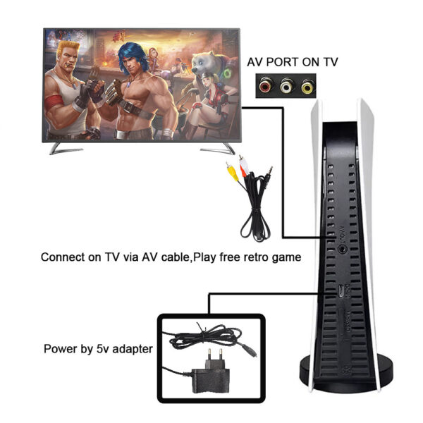 Consola P5 y GS5 8Bit con 2 mandos