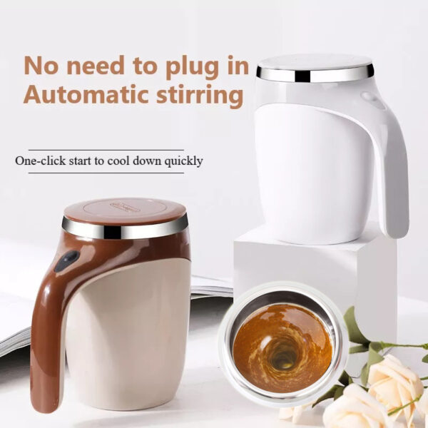 Taza de agitación automática recargable