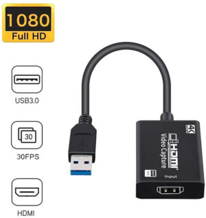Tarjeta de captura HDMI HD para transmisión en vivo de juegos HDMI a USB
